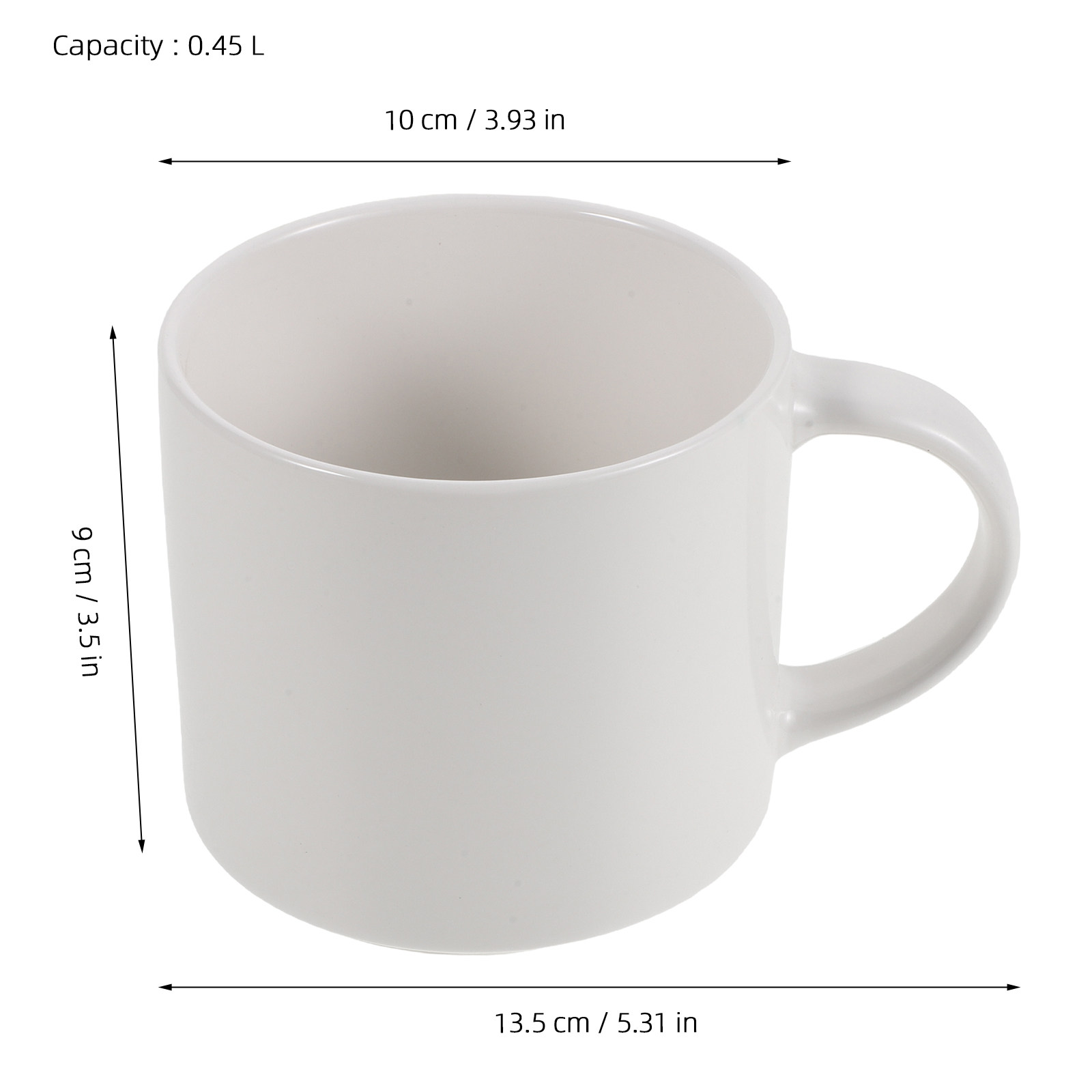 White Ceramic Coffee Mug 15 Oz - Sublimation Mug White 评论和价格