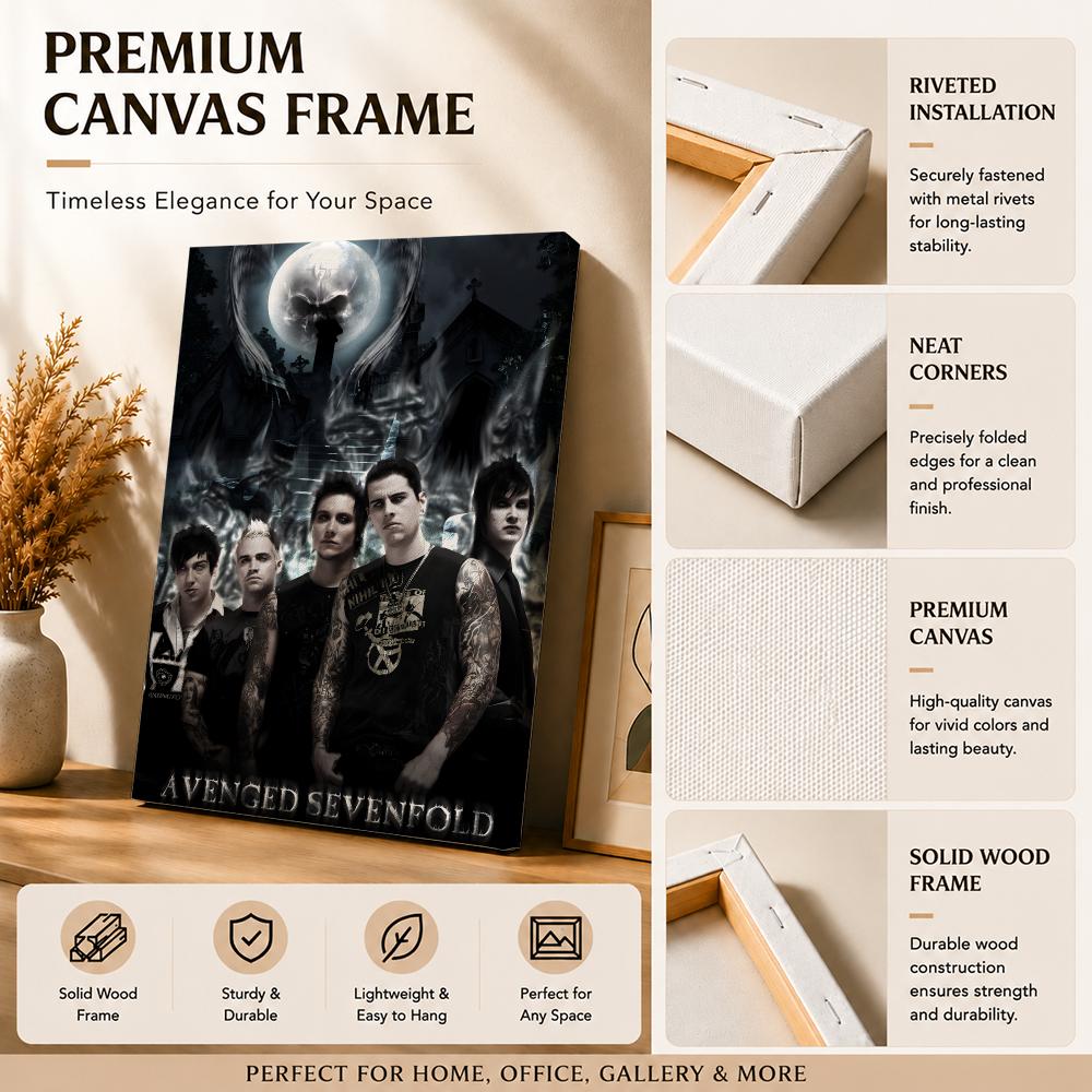 Rock Band A-avenged Sevenfold  - Canvas Wrap Ready 评论和价格