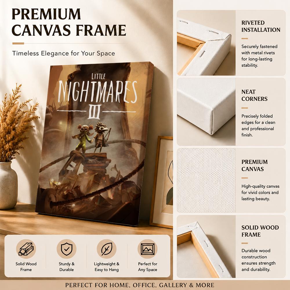 Game L-Little Nightmares Anime - Canvas Wrap Ready 评论和价格