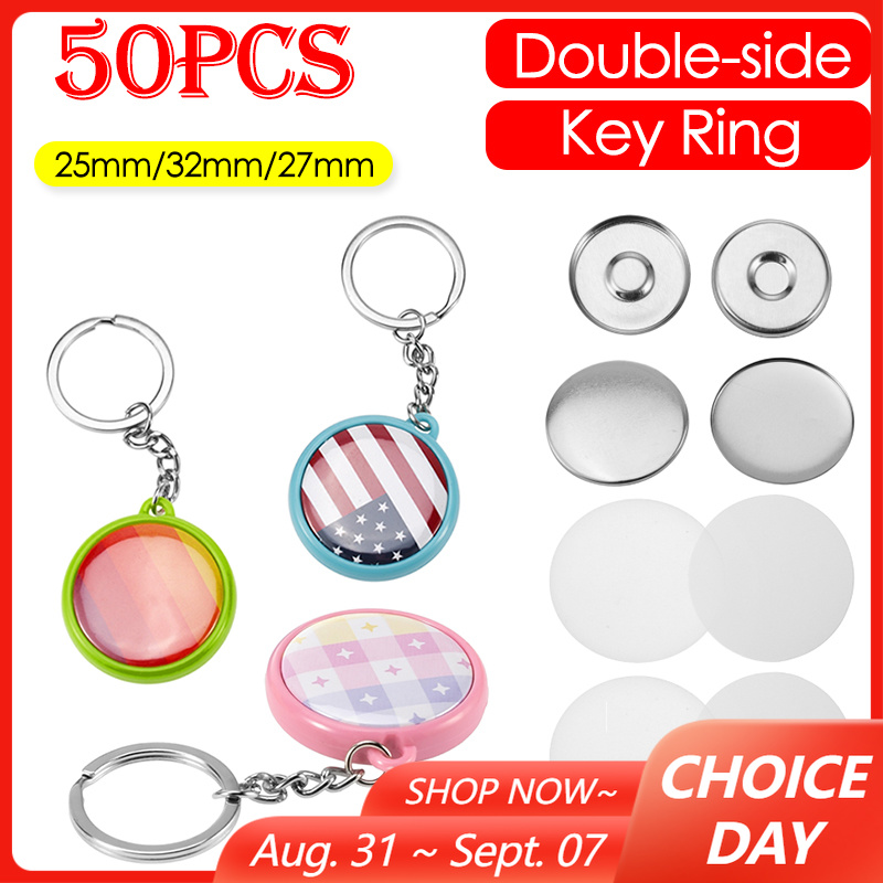 50pcs/Set 25mm 32mm 37mm Doubl - Button Badge Blank 评论和价格