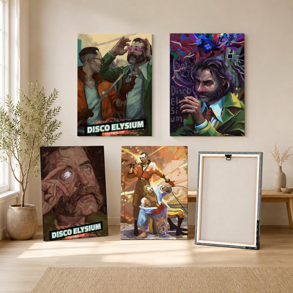 D-Disco Elysium Hot Video Game - Canvas Wrap Ready 评论和价格