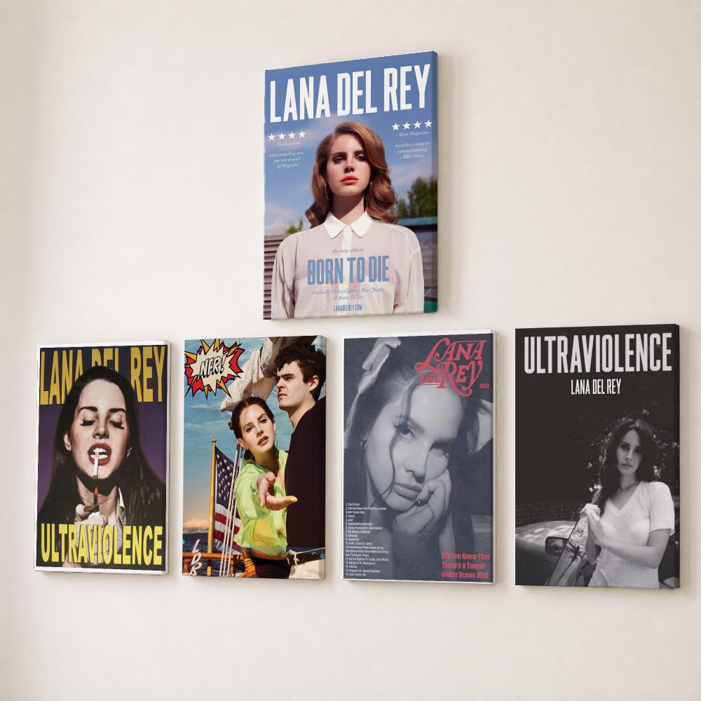 Famous Singer L-Lana Del Rey P - Canvas Wrap Ready 评论和价格