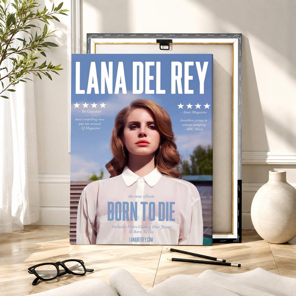 Famous Singer L-Lana Del Rey P - Canvas Wrap Ready 评论和价格